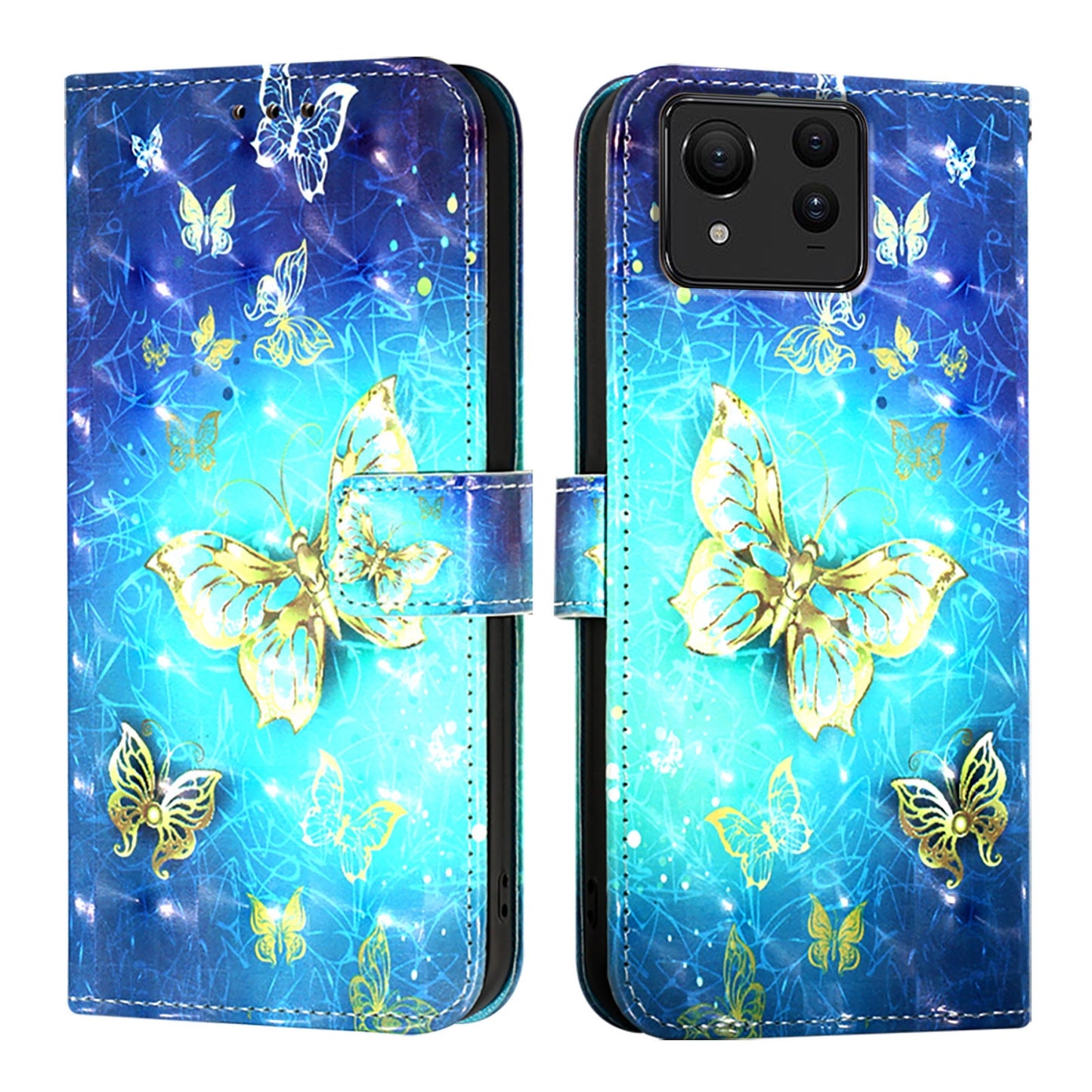Asus Zenfone 11 Ultra Leather Flip Phone Case with 3D Painted Design, Card Holder, Wallet & Stand Function - Durable Protection & Easy Access