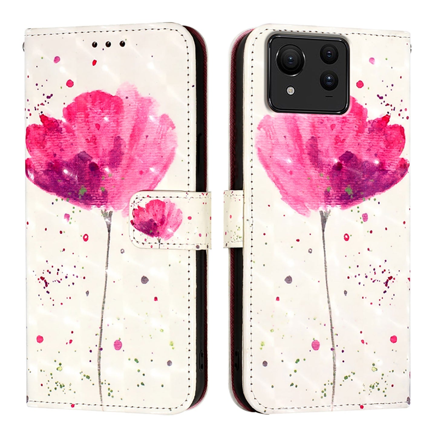 Asus Zenfone 11 Ultra Leather Flip Phone Case with 3D Painted Design, Card Holder, Wallet & Stand Function - Durable Protection & Easy Access