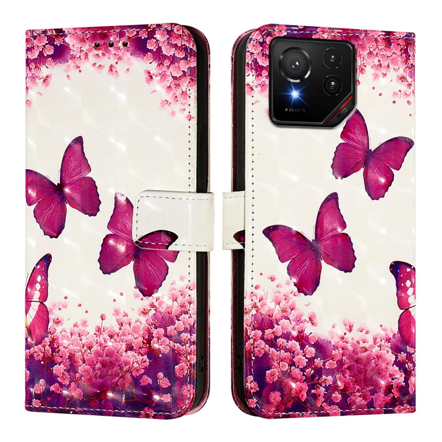 For Asus 9 Pro Leather Flip Phone Case with 3D Painted Design, Card Holder, Wallet & Stand Function - Durable Protection & Easy Access