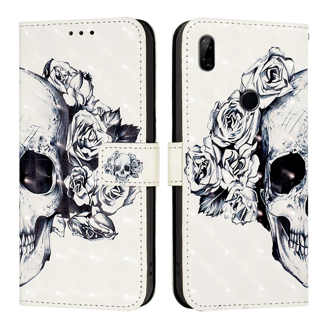 Honor 9X Global Leather Flip Phone Case with 3D Painted Design, Card Holder, Wallet & Stand Function - Durable Protection & Easy Access