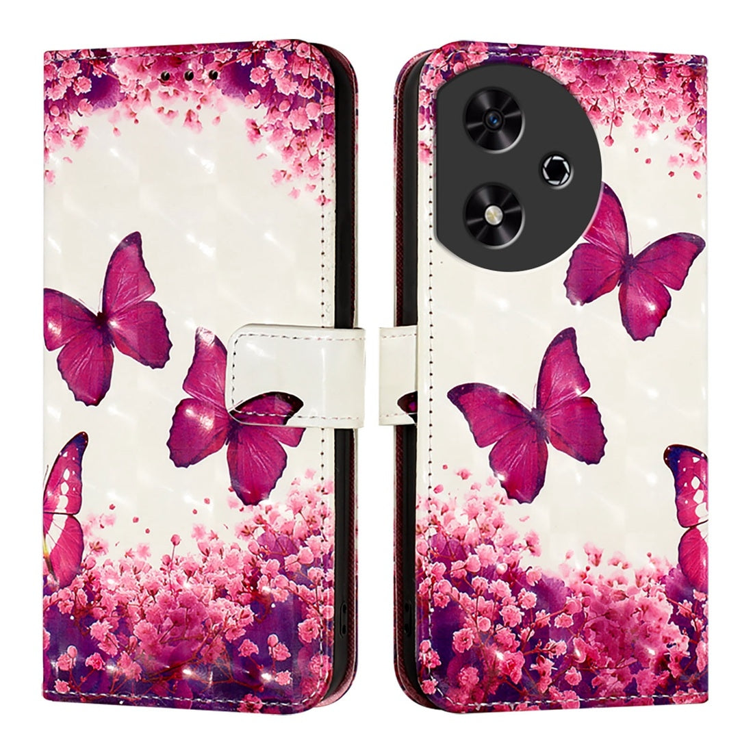Honor Play 50 Leather Flip Phone Case with 3D Painted Design, Card Holder, Wallet & Stand Function - Durable Protection & Easy Access