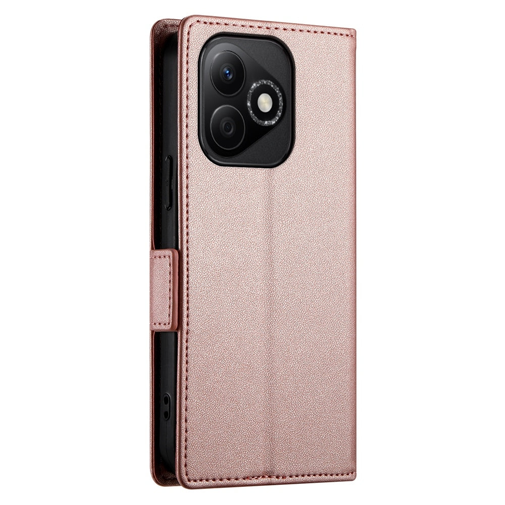 Honor X60i Magnetic Leather Wallet Case with Card Slots, Stand Function & Full Protection