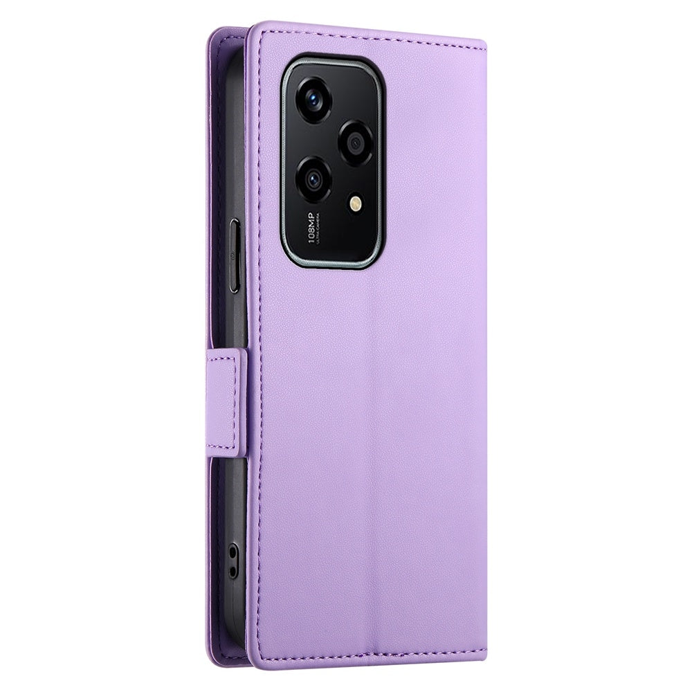 Honor 200 Lite Magnetic Leather Wallet Case with Card Slots, Stand Function & Full Protection