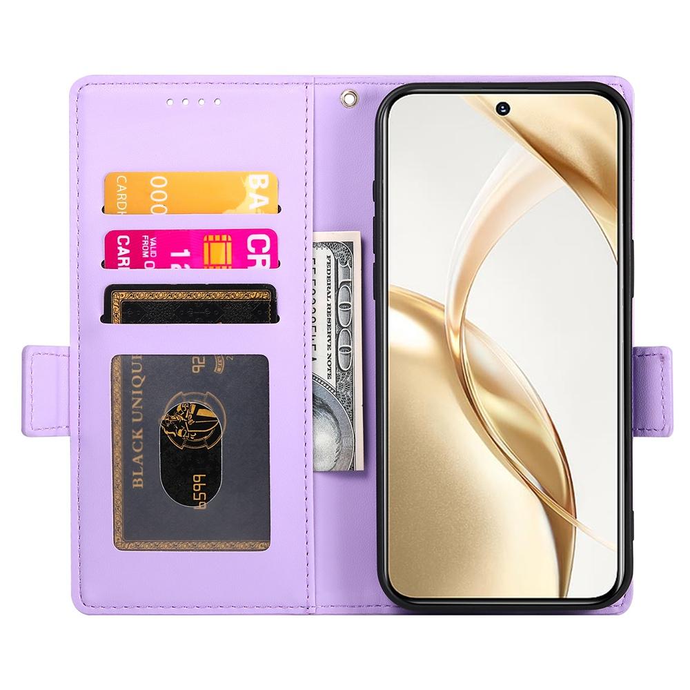Honor 300 Pro Magnetic Leather Wallet Case with Card Slots, Stand Function & Full Protection