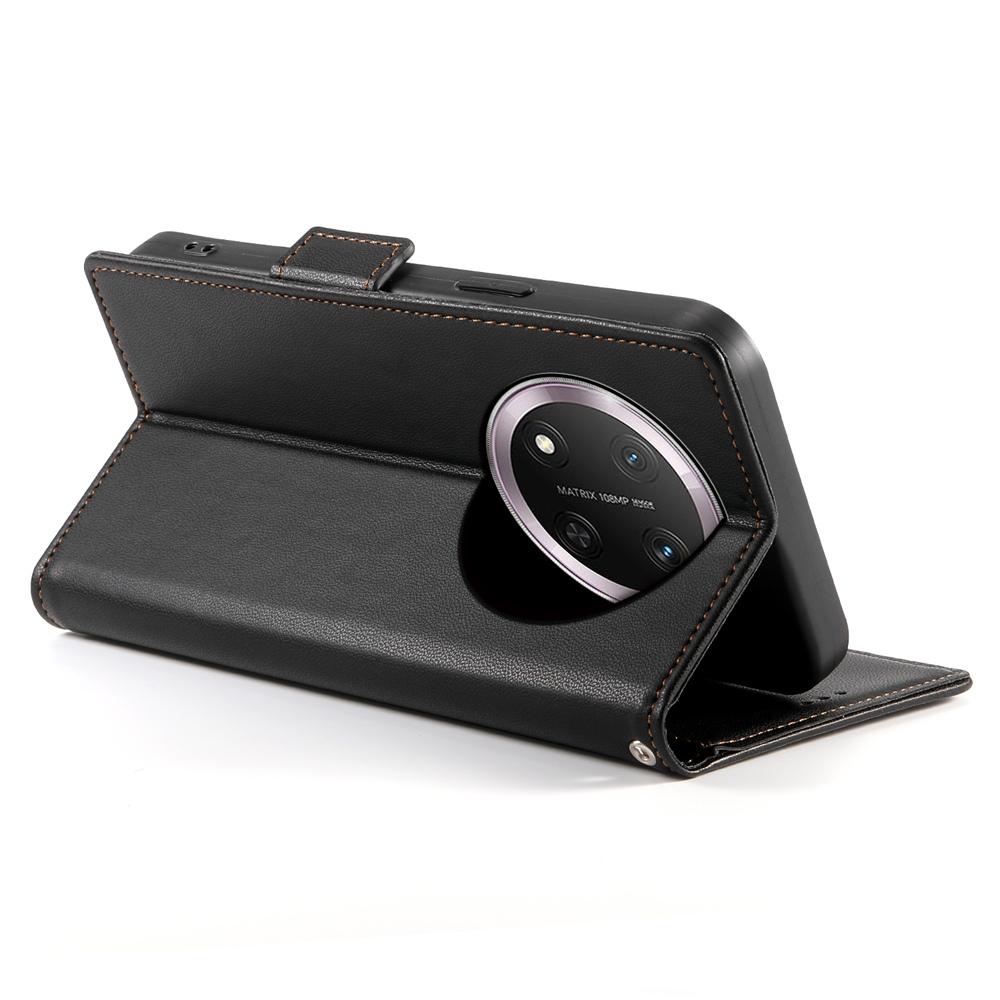 Honor X9c Global Magnetic Leather Wallet Case with Card Slots, Stand Function & Full Protection