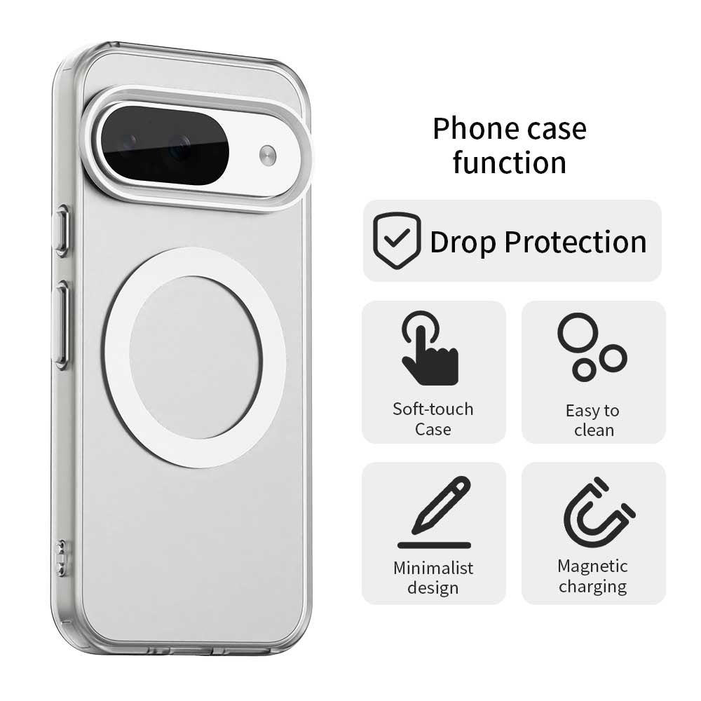 Google Pixel 9 Durable MagSafe Phone Case - Hybrid TPU & PC Design, Lightweight & Stylish, Candy Colour, Wireless Charging Friendly