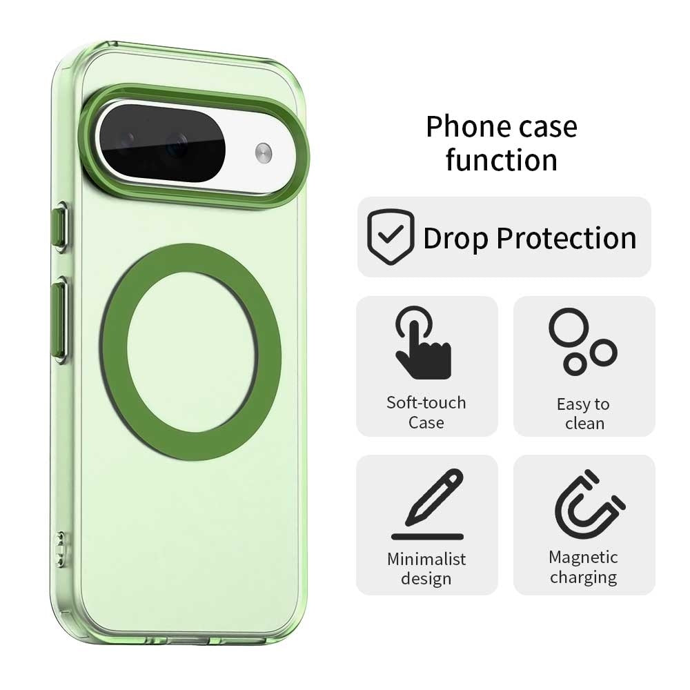 Google Pixel 9 Durable MagSafe Phone Case - Hybrid TPU & PC Design, Lightweight & Stylish, Candy Colour, Wireless Charging Friendly