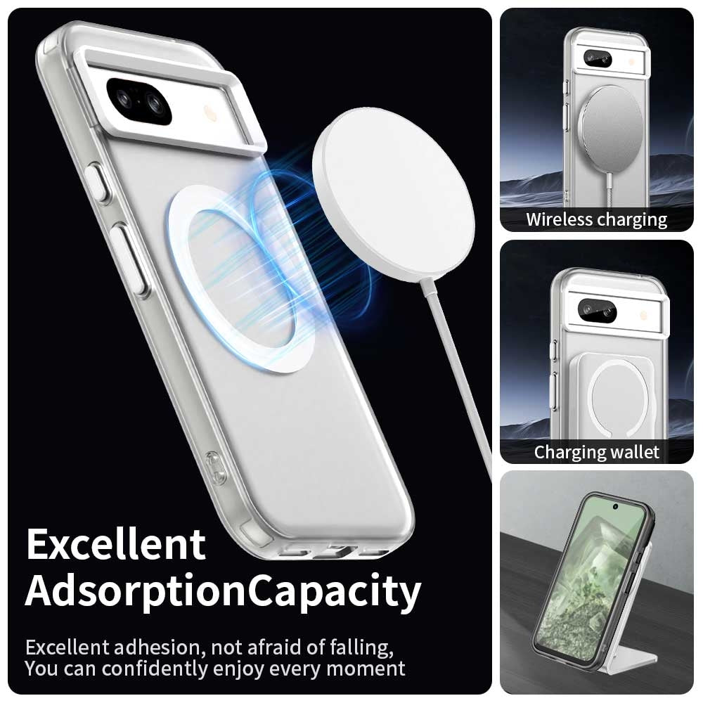 Google Pixel 8a Durable MagSafe Phone Case - Hybrid TPU & PC Design, Lightweight & Stylish, Candy Colour, Wireless Charging Friendly