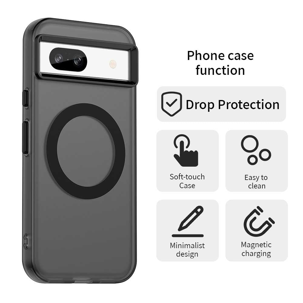 Google Pixel 8a Durable MagSafe Phone Case - Hybrid TPU & PC Design, Lightweight & Stylish, Candy Colour, Wireless Charging Friendly
