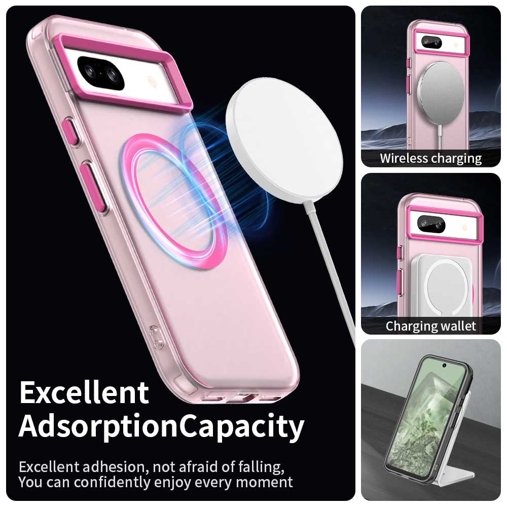 Google Pixel 8a Durable MagSafe Phone Case - Hybrid TPU & PC Design, Lightweight & Stylish, Candy Colour, Wireless Charging Friendly