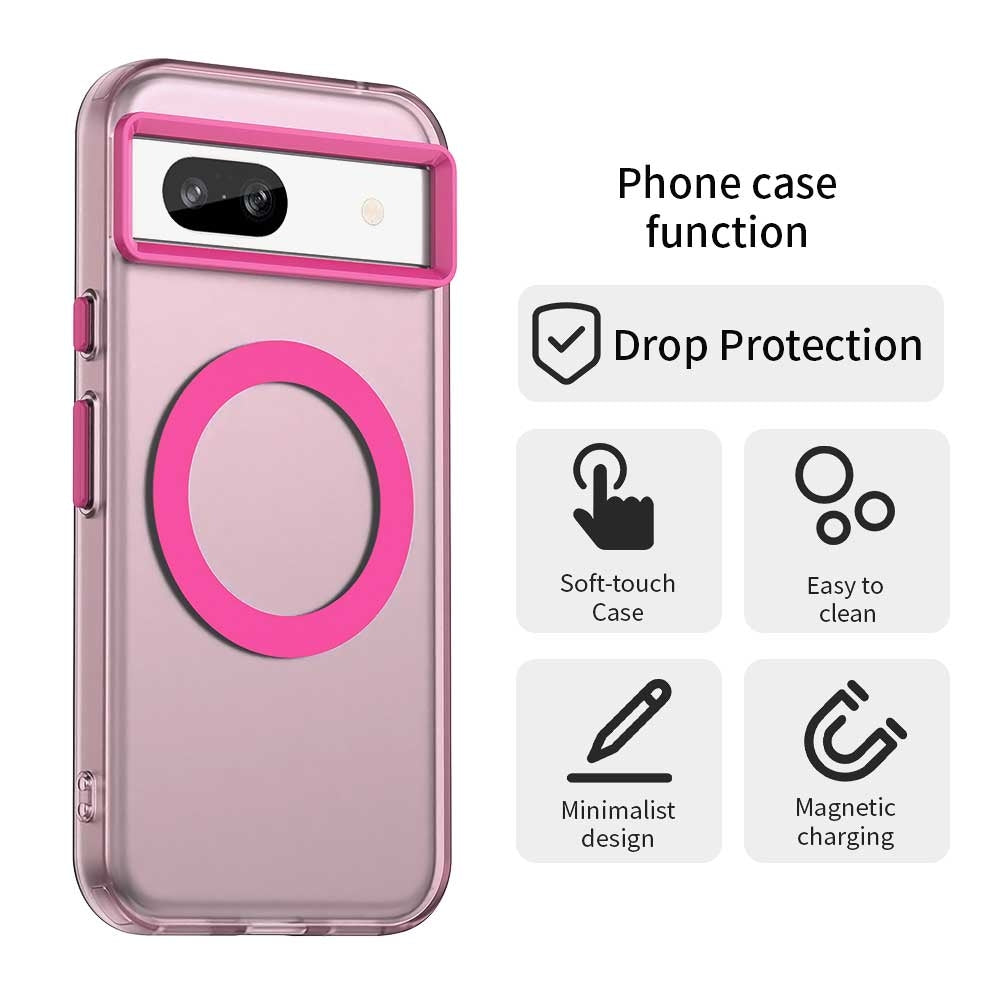 Google Pixel 8a Durable MagSafe Phone Case - Hybrid TPU & PC Design, Lightweight & Stylish, Candy Colour, Wireless Charging Friendly