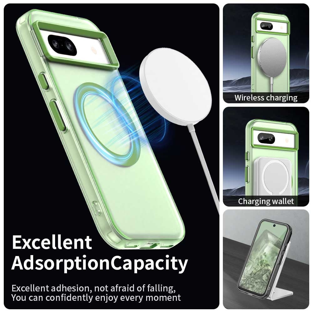 Google Pixel 8a Durable MagSafe Phone Case - Hybrid TPU & PC Design, Lightweight & Stylish, Candy Colour, Wireless Charging Friendly