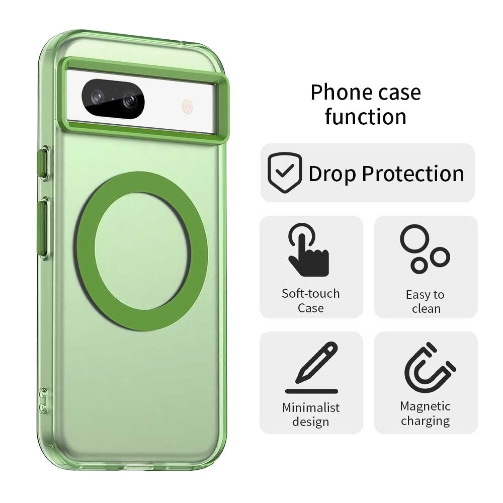 Google Pixel 8a Durable MagSafe Phone Case - Hybrid TPU & PC Design, Lightweight & Stylish, Candy Colour, Wireless Charging Friendly