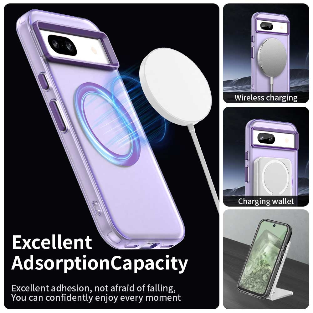 Google Pixel 8a Durable MagSafe Phone Case - Hybrid TPU & PC Design, Lightweight & Stylish, Candy Colour, Wireless Charging Friendly