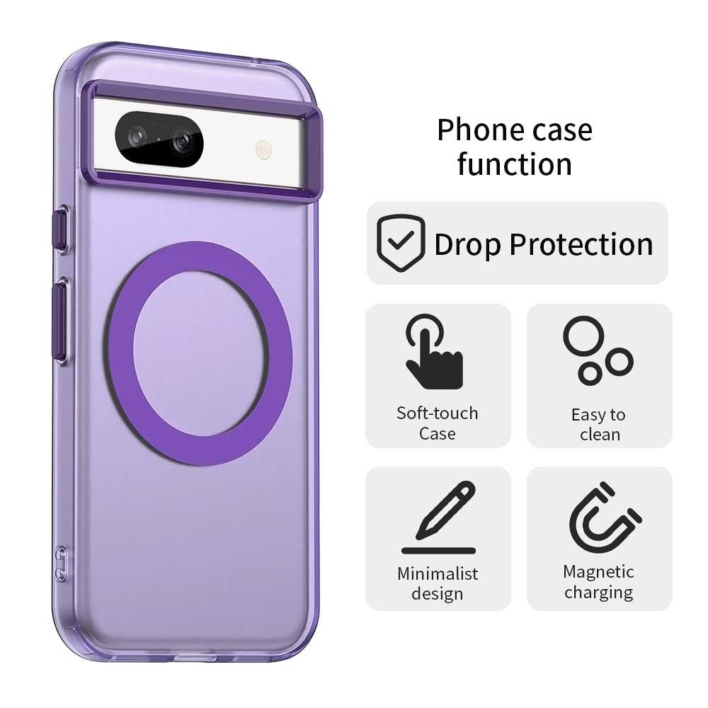 Google Pixel 8a Durable MagSafe Phone Case - Hybrid TPU & PC Design, Lightweight & Stylish, Candy Colour, Wireless Charging Friendly