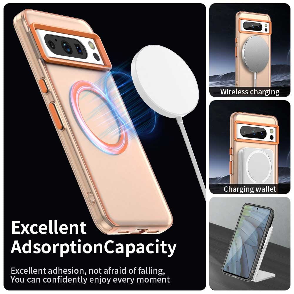 Google Pixel 8 Pro Durable MagSafe Phone Case - Hybrid TPU & PC Design, Lightweight & Stylish, Candy Colour, Wireless Charging Friendly