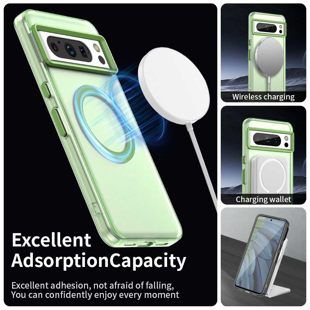Google Pixel 8 Pro Durable MagSafe Phone Case - Hybrid TPU & PC Design, Lightweight & Stylish, Candy Colour, Wireless Charging Friendly