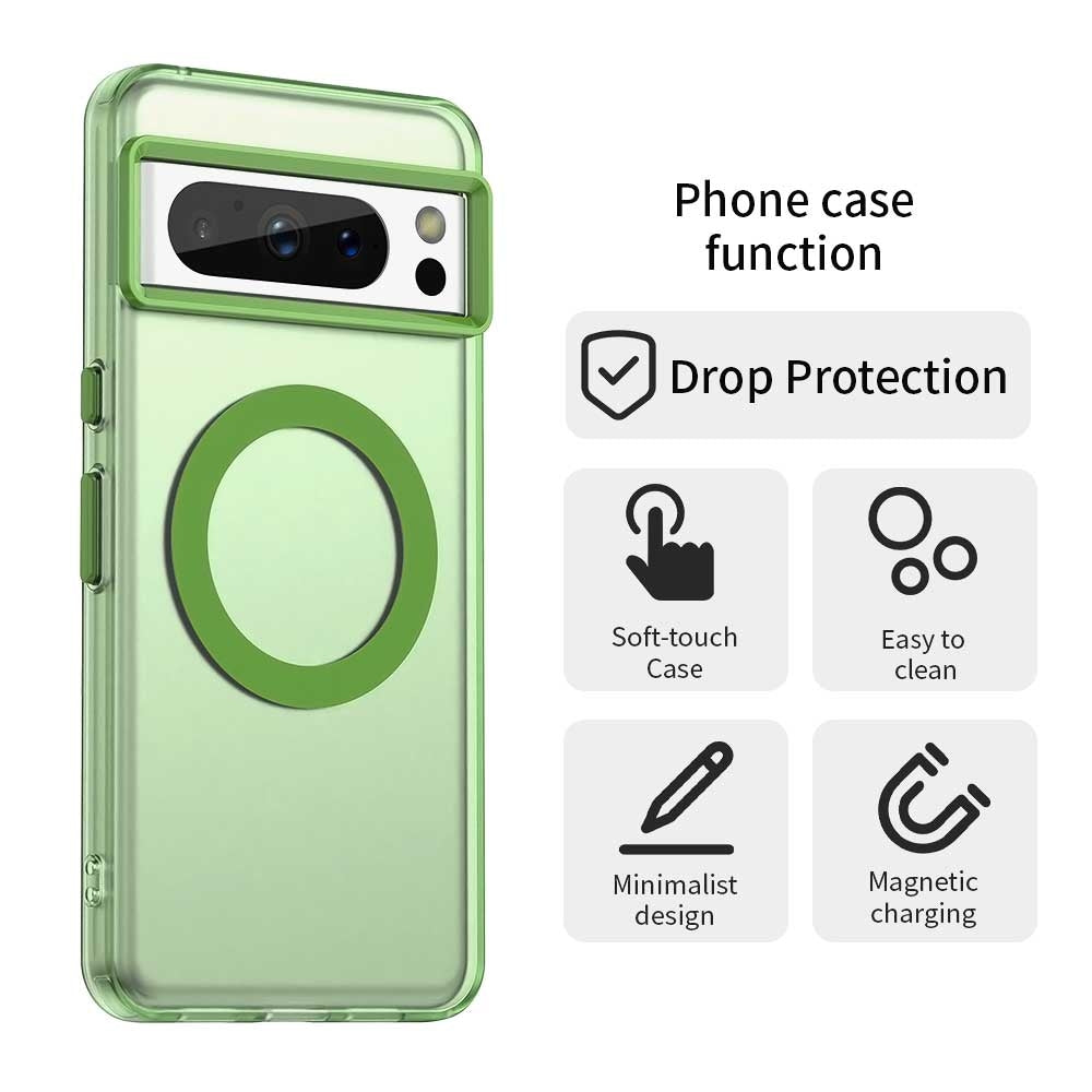 Google Pixel 8 Pro Durable MagSafe Phone Case - Hybrid TPU & PC Design, Lightweight & Stylish, Candy Colour, Wireless Charging Friendly