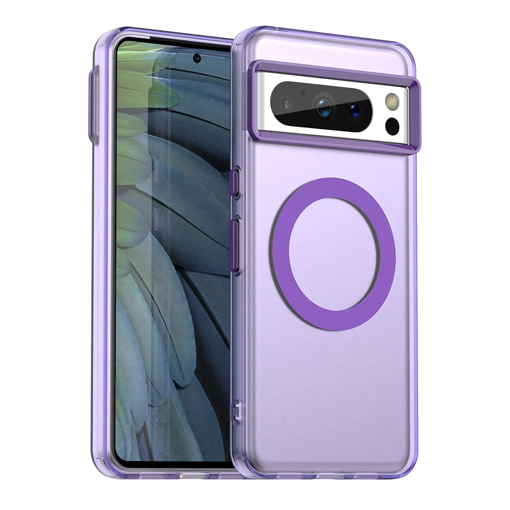 Google Pixel 8 Pro Durable MagSafe Phone Case - Hybrid TPU & PC Design, Lightweight & Stylish, Candy Colour, Wireless Charging Friendly