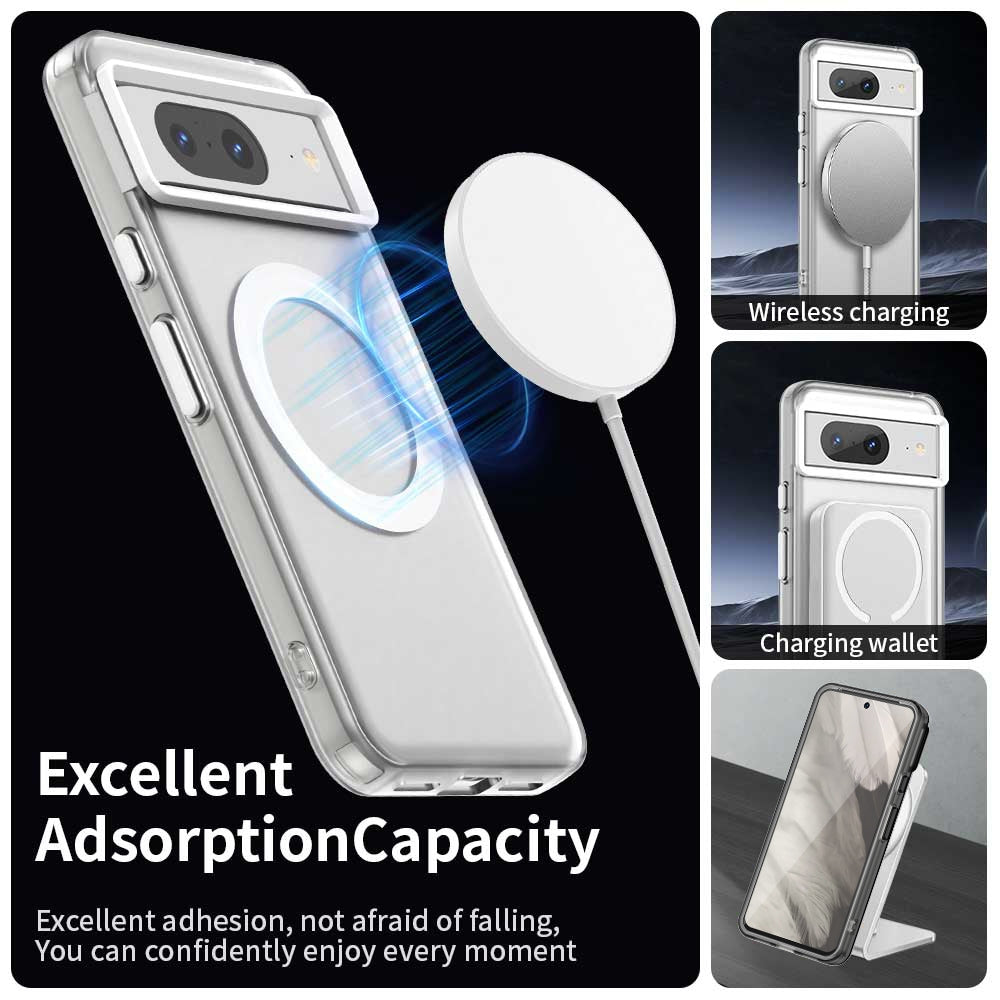 Google Pixel 8 Durable MagSafe Phone Case - Hybrid TPU & PC Design, Lightweight & Stylish, Candy Colour, Wireless Charging Friendly
