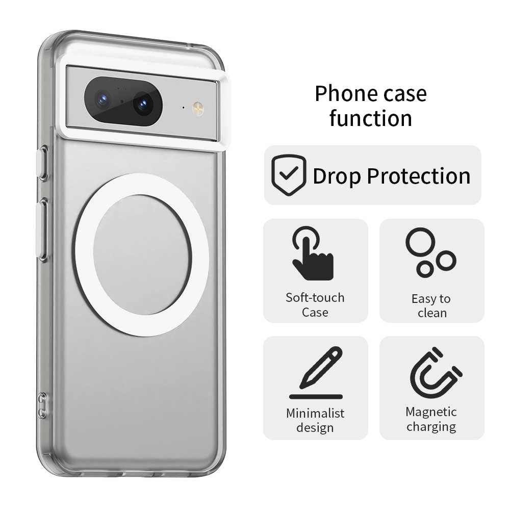 Google Pixel 8 Durable MagSafe Phone Case - Hybrid TPU & PC Design, Lightweight & Stylish, Candy Colour, Wireless Charging Friendly