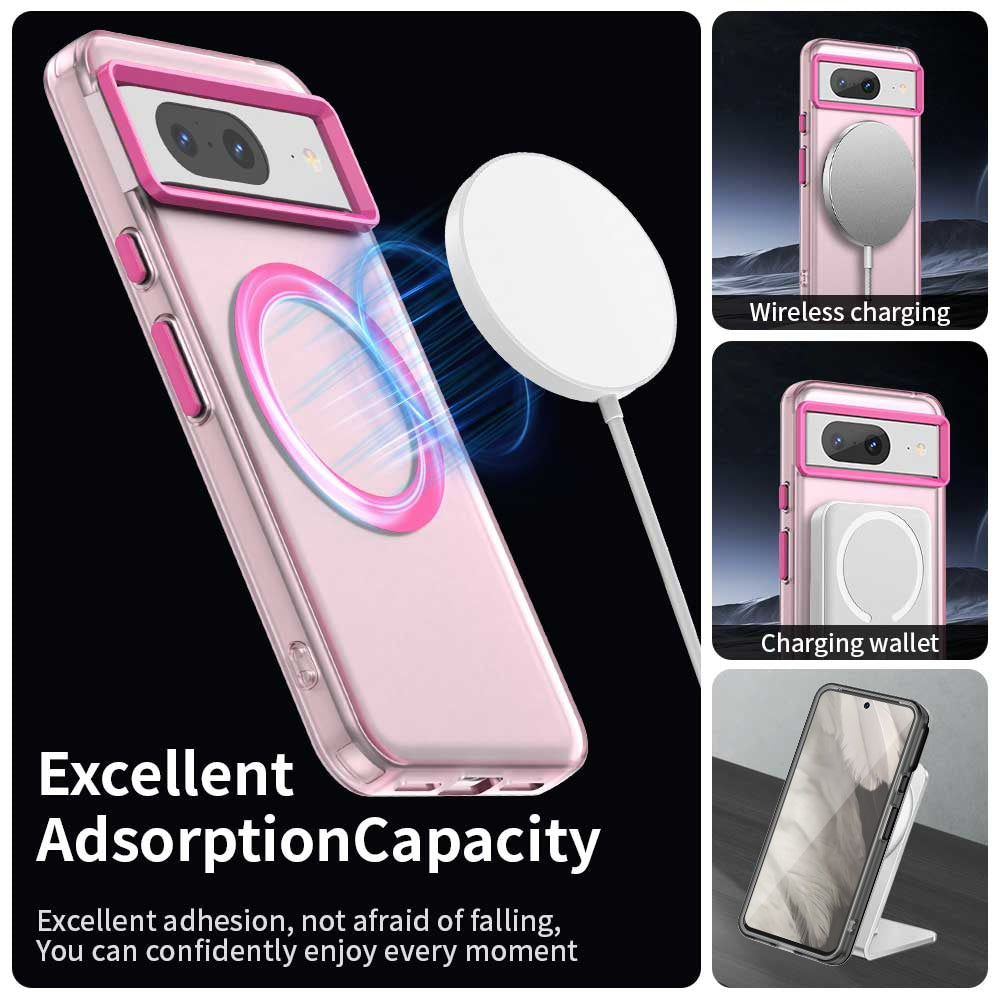 Google Pixel 8 Durable MagSafe Phone Case - Hybrid TPU & PC Design, Lightweight & Stylish, Candy Colour, Wireless Charging Friendly