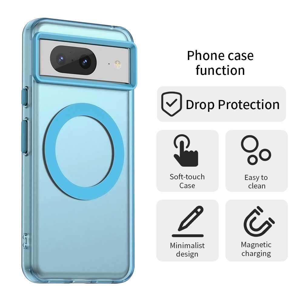 Google Pixel 8 Durable MagSafe Phone Case - Hybrid TPU & PC Design, Lightweight & Stylish, Candy Colour, Wireless Charging Friendly