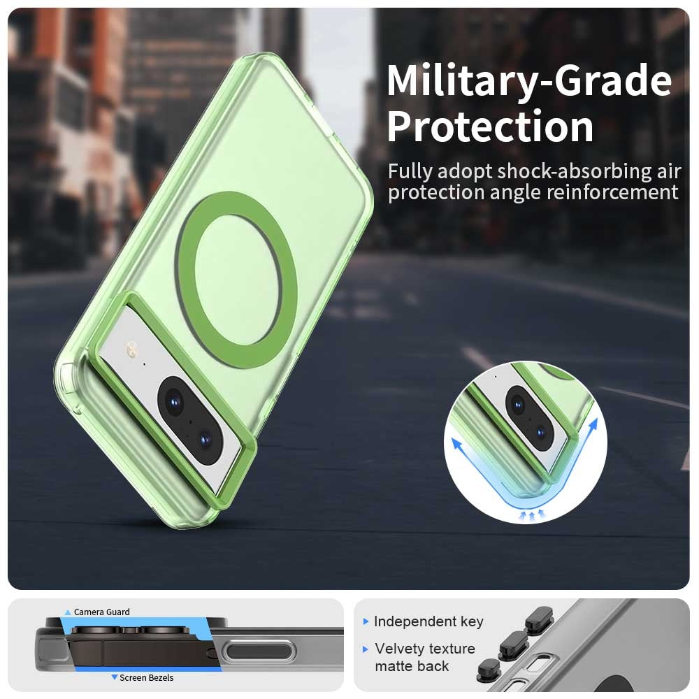 Google Pixel 8 Durable MagSafe Phone Case - Hybrid TPU & PC Design, Lightweight & Stylish, Candy Colour, Wireless Charging Friendly