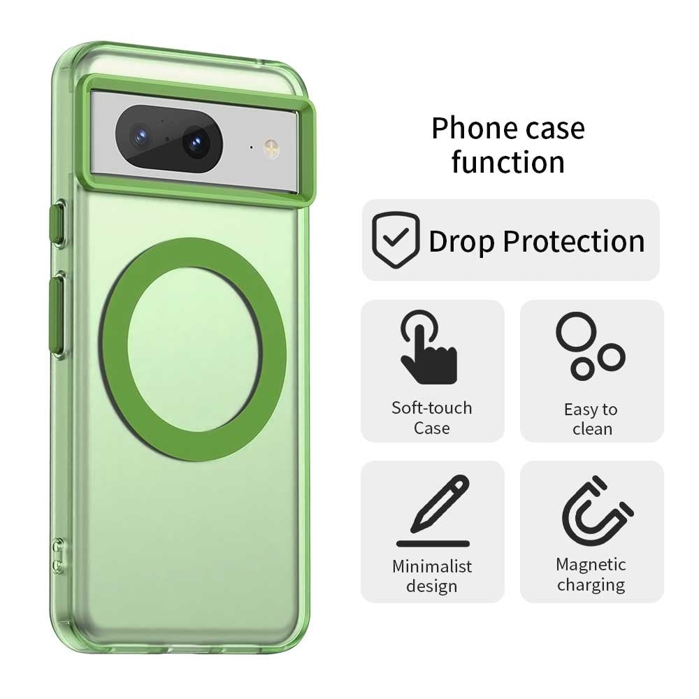 Google Pixel 8 Durable MagSafe Phone Case - Hybrid TPU & PC Design, Lightweight & Stylish, Candy Colour, Wireless Charging Friendly