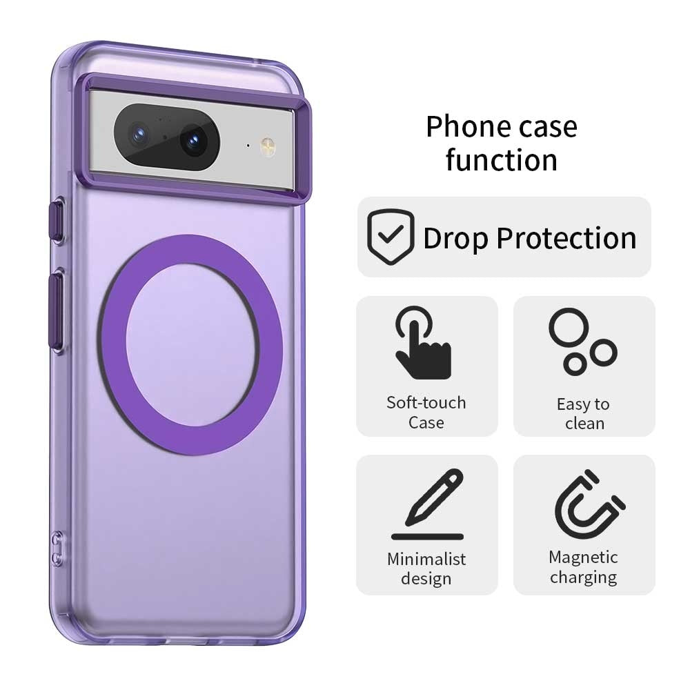 Google Pixel 8 Durable MagSafe Phone Case - Hybrid TPU & PC Design, Lightweight & Stylish, Candy Colour, Wireless Charging Friendly