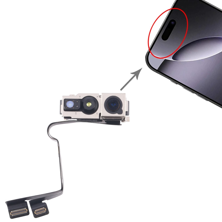 iPhone 16 Pro Max Front Facing Camera Replacement Part - New & Fully Compatible, Professional Installation Recommended