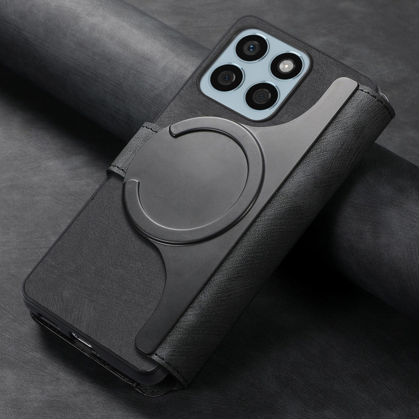 Honor X8b Retro Leather Phone Case with Enhanced MagSafe Wireless Charging, RFID Anti-theft Protection, Kickstand & Magnetic Lock Wallet Cover