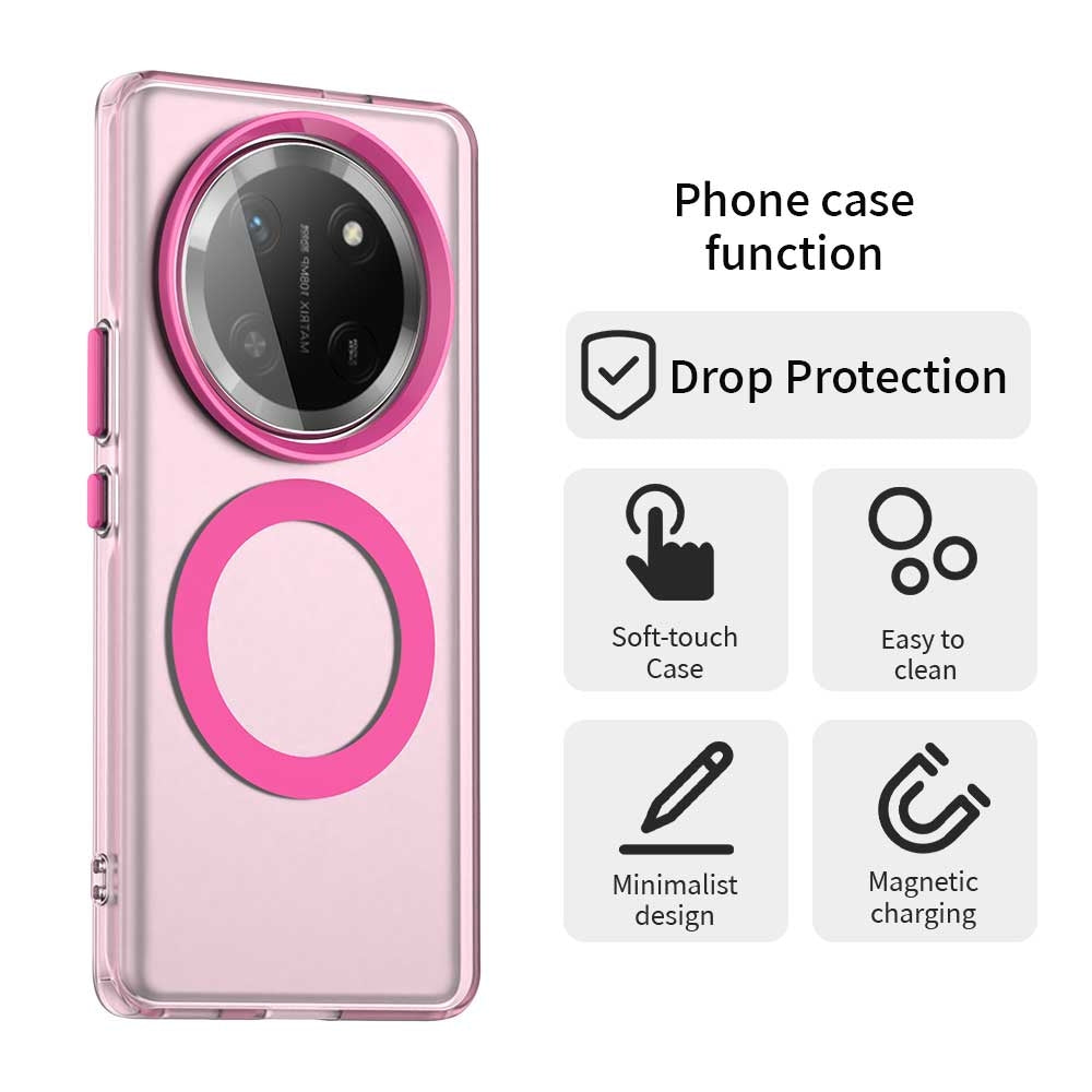 Honor X60 Pro Durable MagSafe Phone Case - Hybrid TPU & PC Design, Lightweight & Stylish, Candy Colour, Wireless Charging Friendly