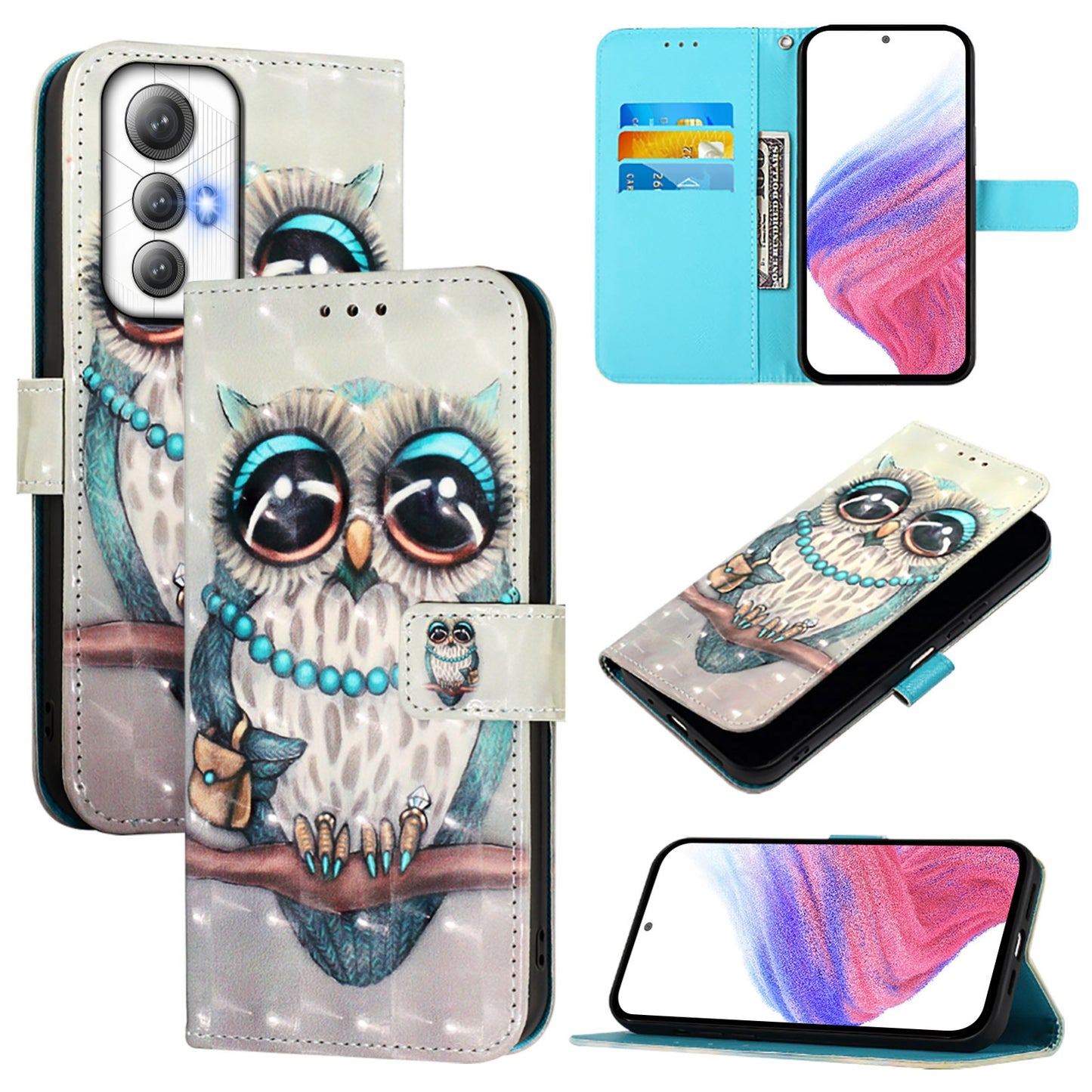 Cubot Max 5 Leather Flip Phone Case with 3D Painted Design, Card Holder, Wallet & Stand Function - Durable Protection & Easy Access