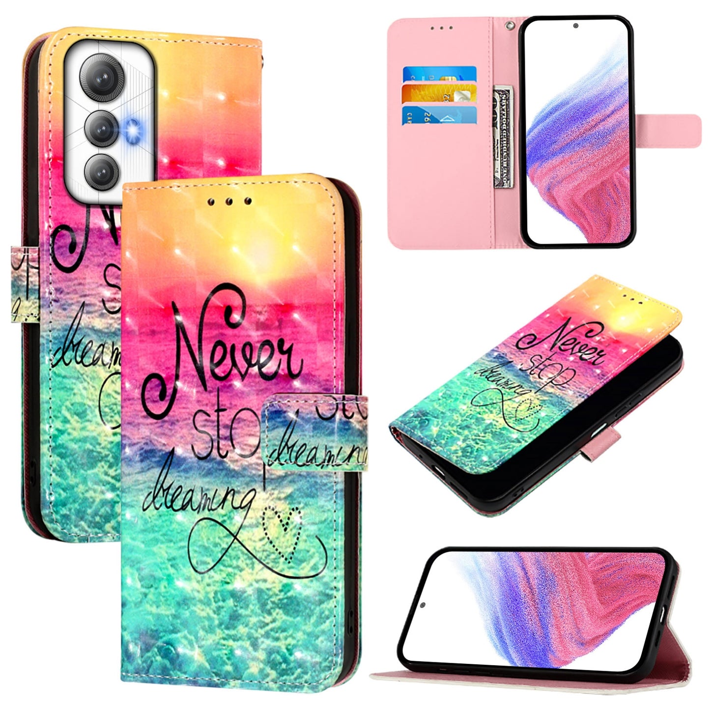 Cubot Max 5 Leather Flip Phone Case with 3D Painted Design, Card Holder, Wallet & Stand Function - Durable Protection & Easy Access