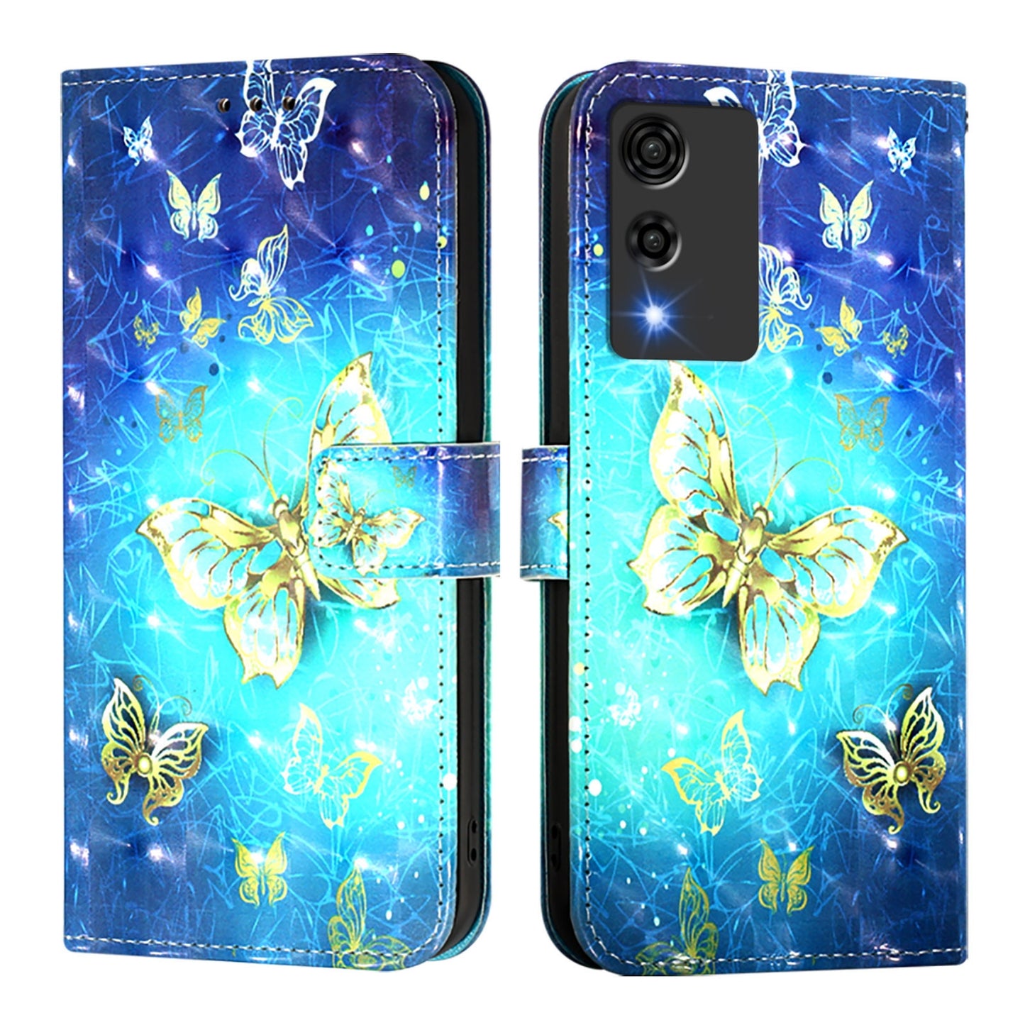 Cubot A10 Leather Flip Phone Case with 3D Painted Design, Card Holder, Wallet & Stand Function - Durable Protection & Easy Access