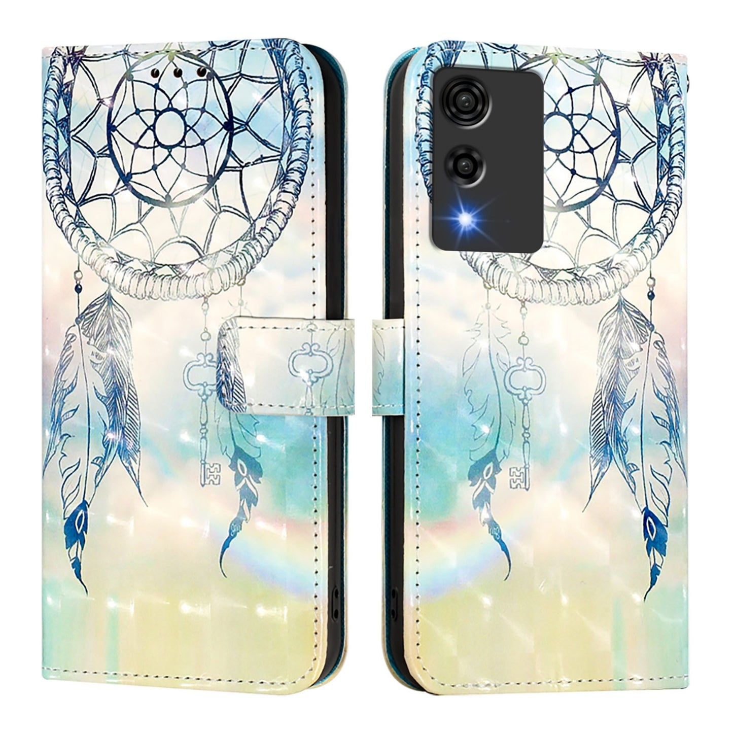 Cubot A10 Leather Flip Phone Case with 3D Painted Design, Card Holder, Wallet & Stand Function - Durable Protection & Easy Access
