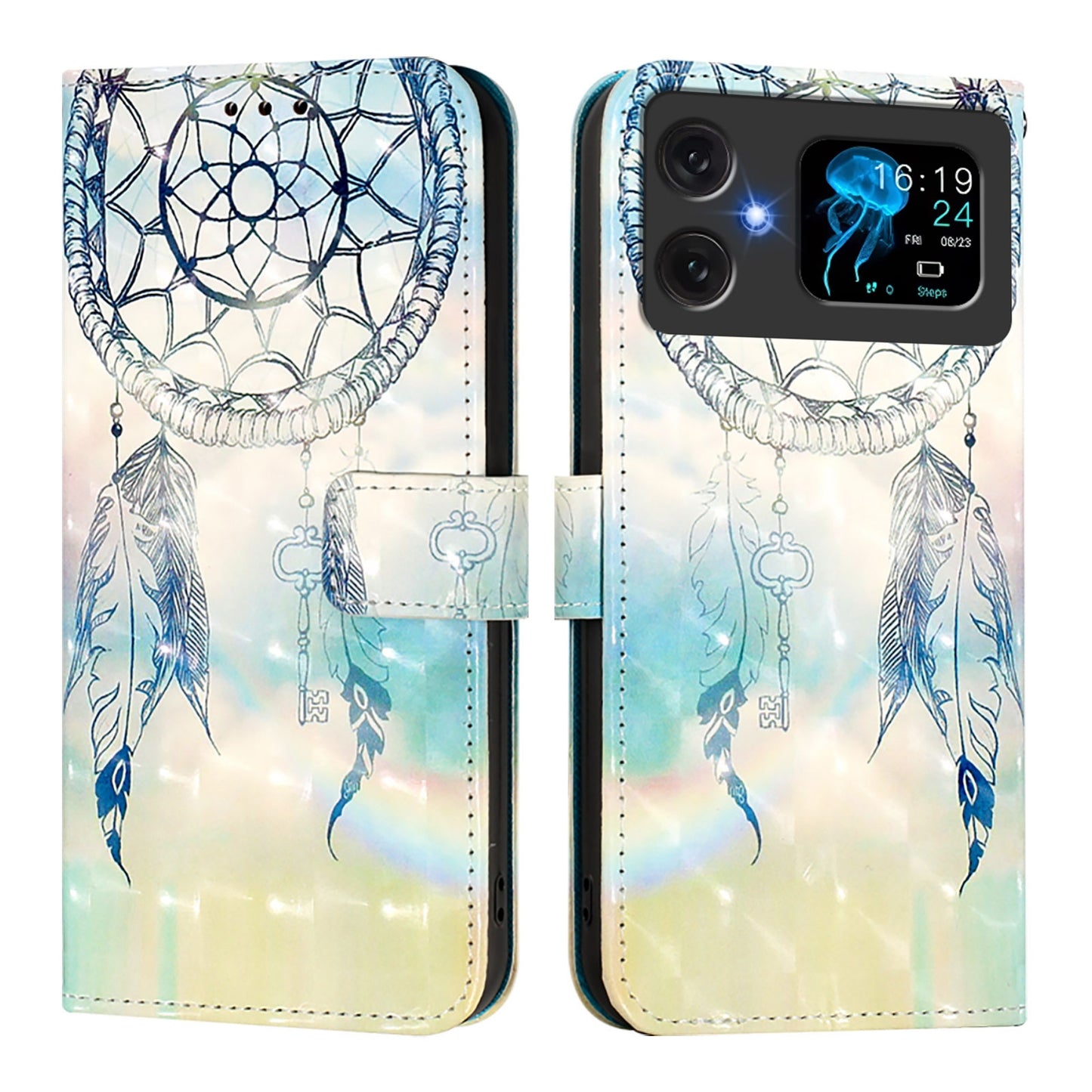 Cubot A20 Leather Flip Phone Case with 3D Painted Design, Card Holder, Wallet & Stand Function - Durable Protection & Easy Access