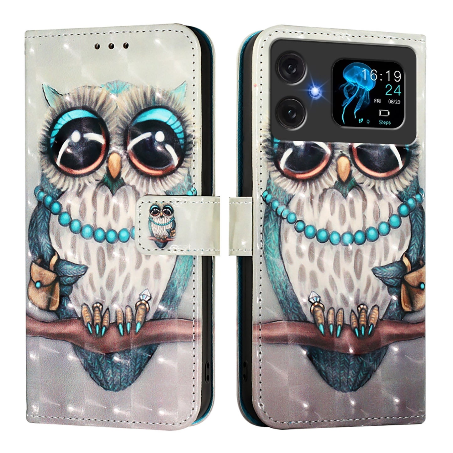 Cubot A20 Leather Flip Phone Case with 3D Painted Design, Card Holder, Wallet & Stand Function - Durable Protection & Easy Access