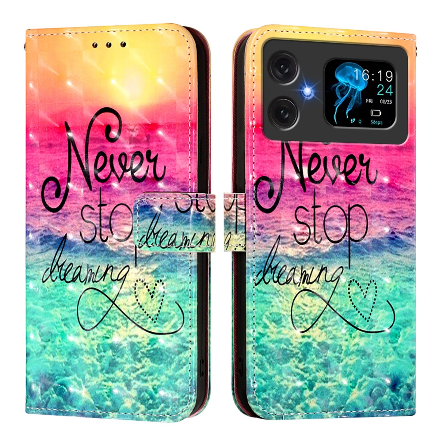 Cubot A20 Leather Flip Phone Case with 3D Painted Design, Card Holder, Wallet & Stand Function - Durable Protection & Easy Access
