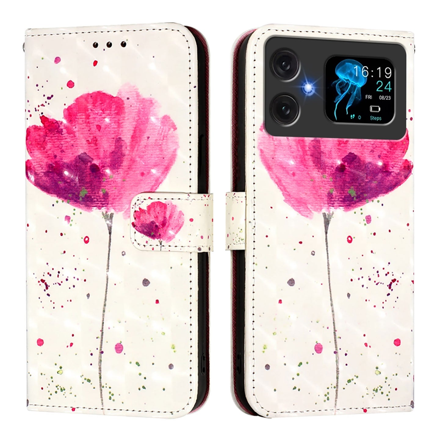 Cubot A20 Leather Flip Phone Case with 3D Painted Design, Card Holder, Wallet & Stand Function - Durable Protection & Easy Access