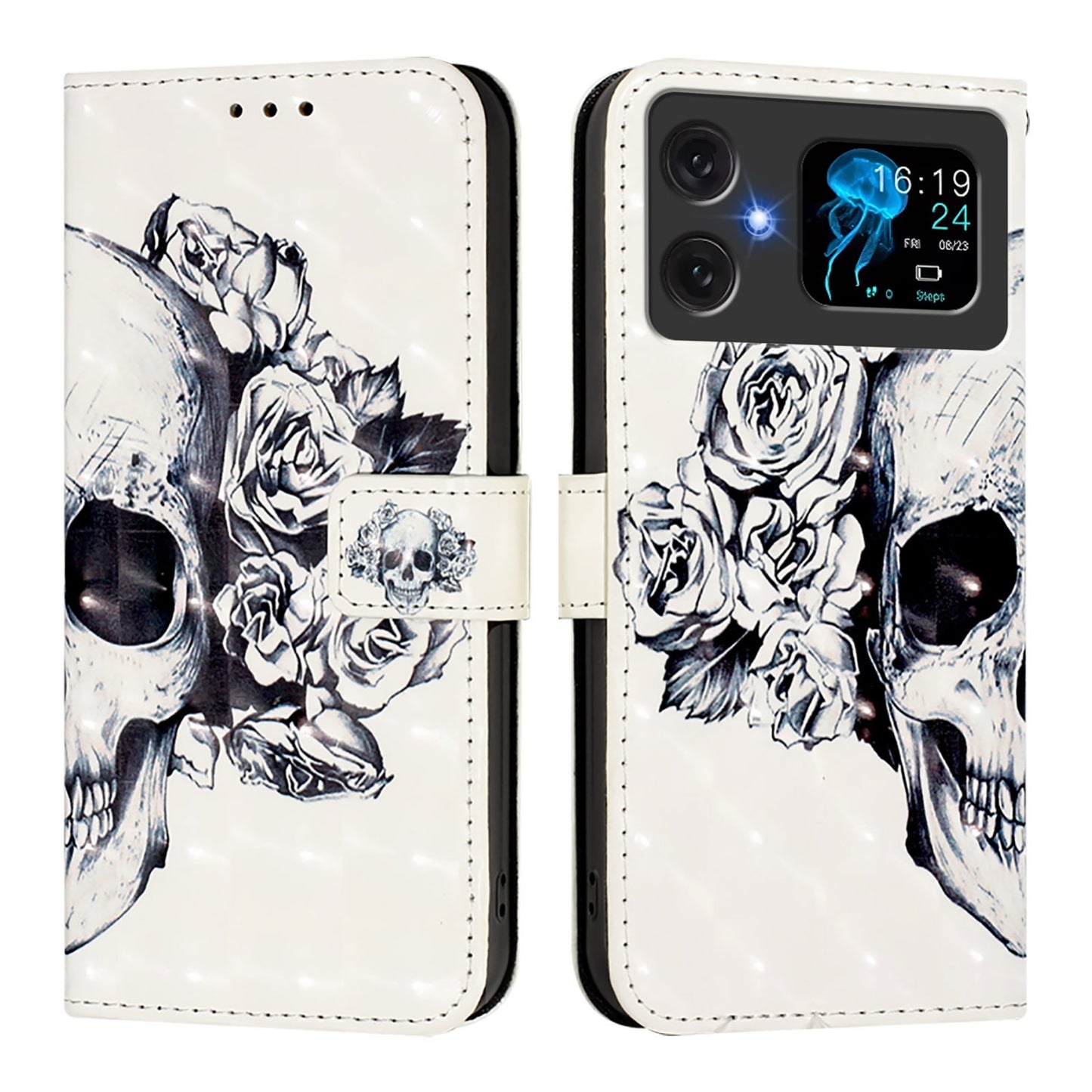 Cubot A20 Leather Flip Phone Case with 3D Painted Design, Card Holder, Wallet & Stand Function - Durable Protection & Easy Access