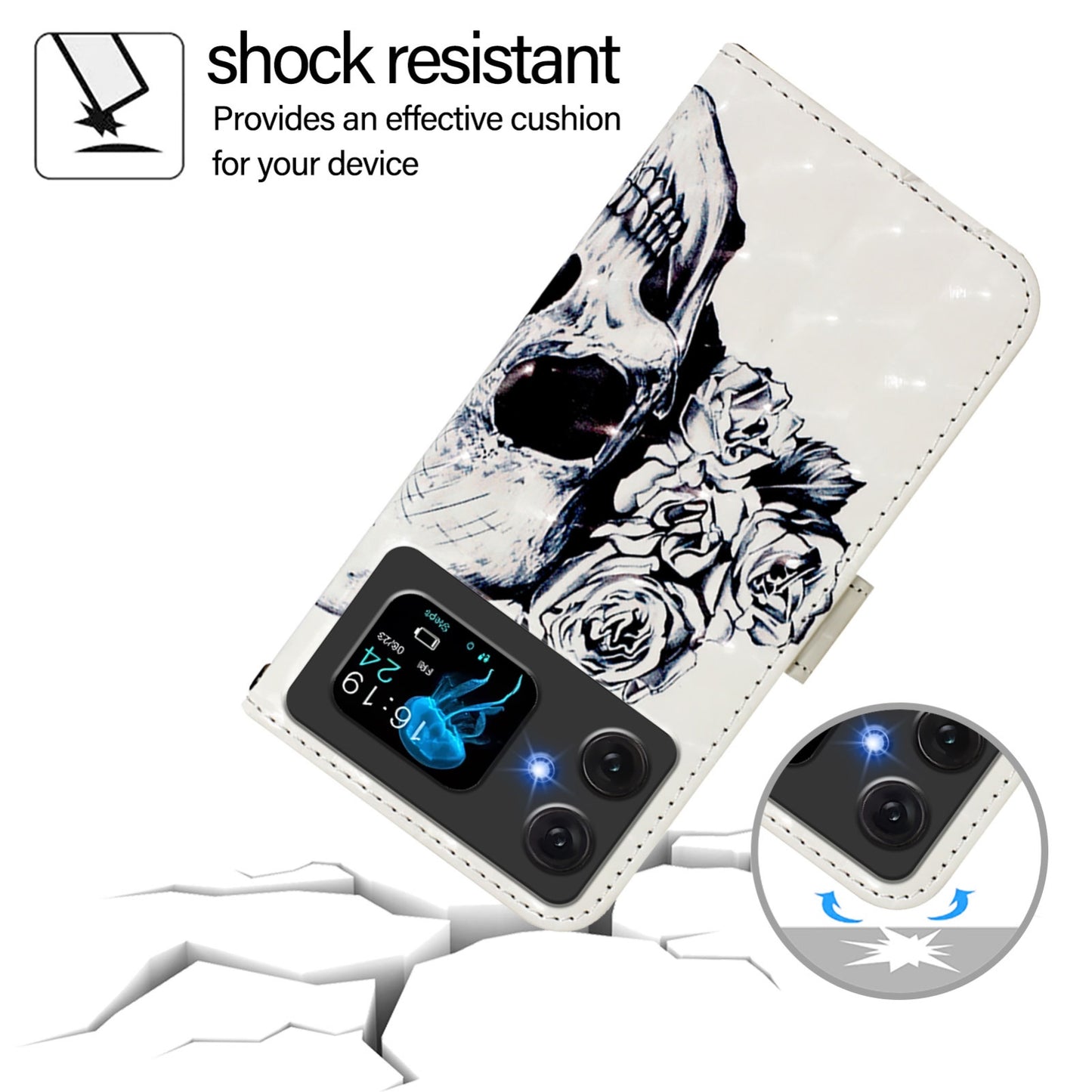 Cubot A20 Leather Flip Phone Case with 3D Painted Design, Card Holder, Wallet & Stand Function - Durable Protection & Easy Access