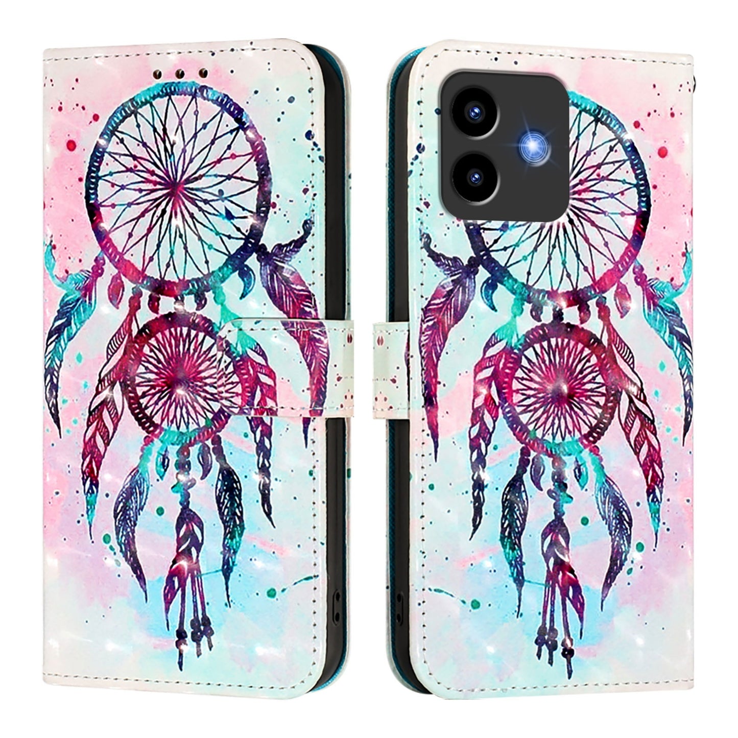 Cubot Note 40 Leather Flip Phone Case with 3D Painted Design, Card Holder, Wallet & Stand Function - Durable Protection & Easy Access