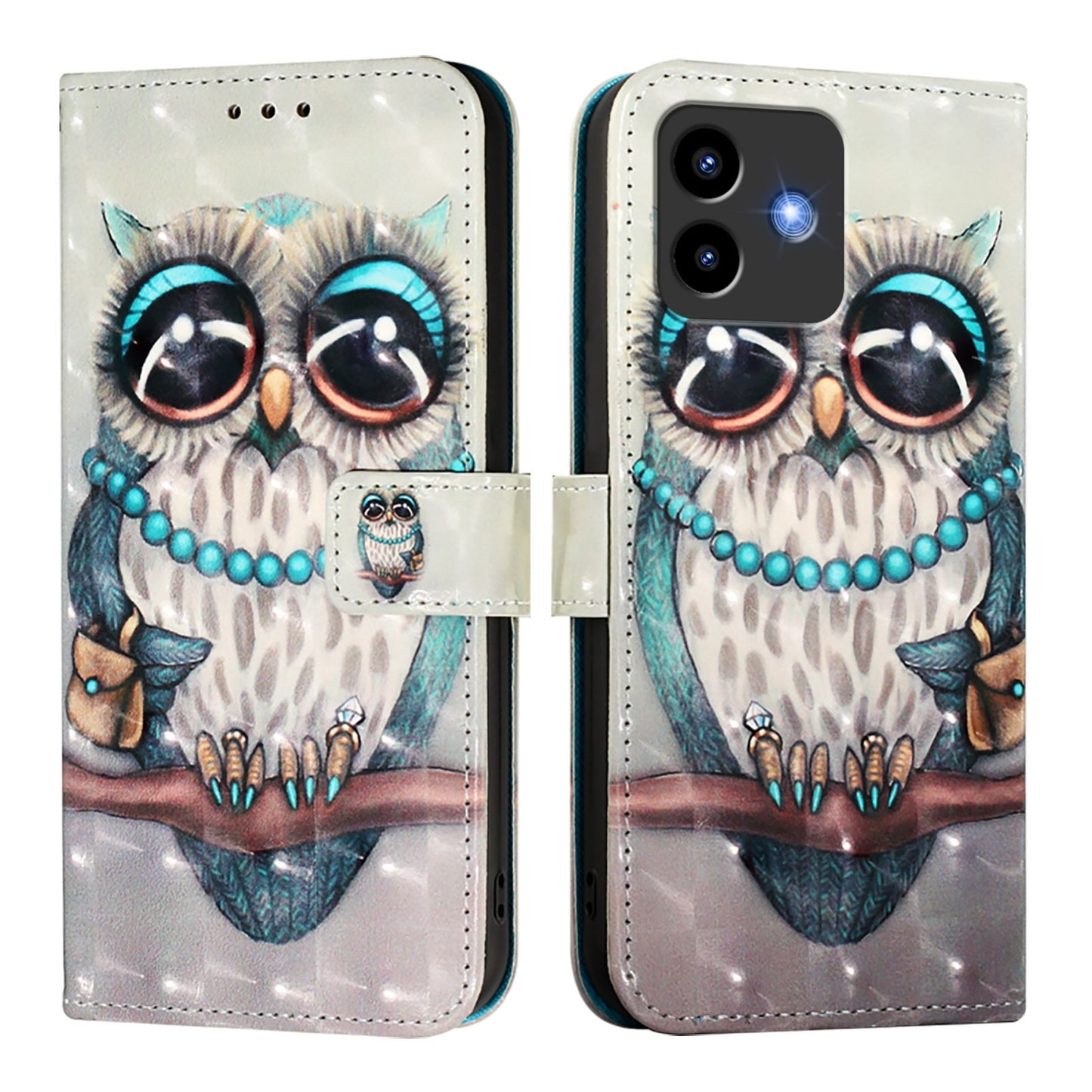 Cubot Note 40 Leather Flip Phone Case with 3D Painted Design, Card Holder, Wallet & Stand Function - Durable Protection & Easy Access