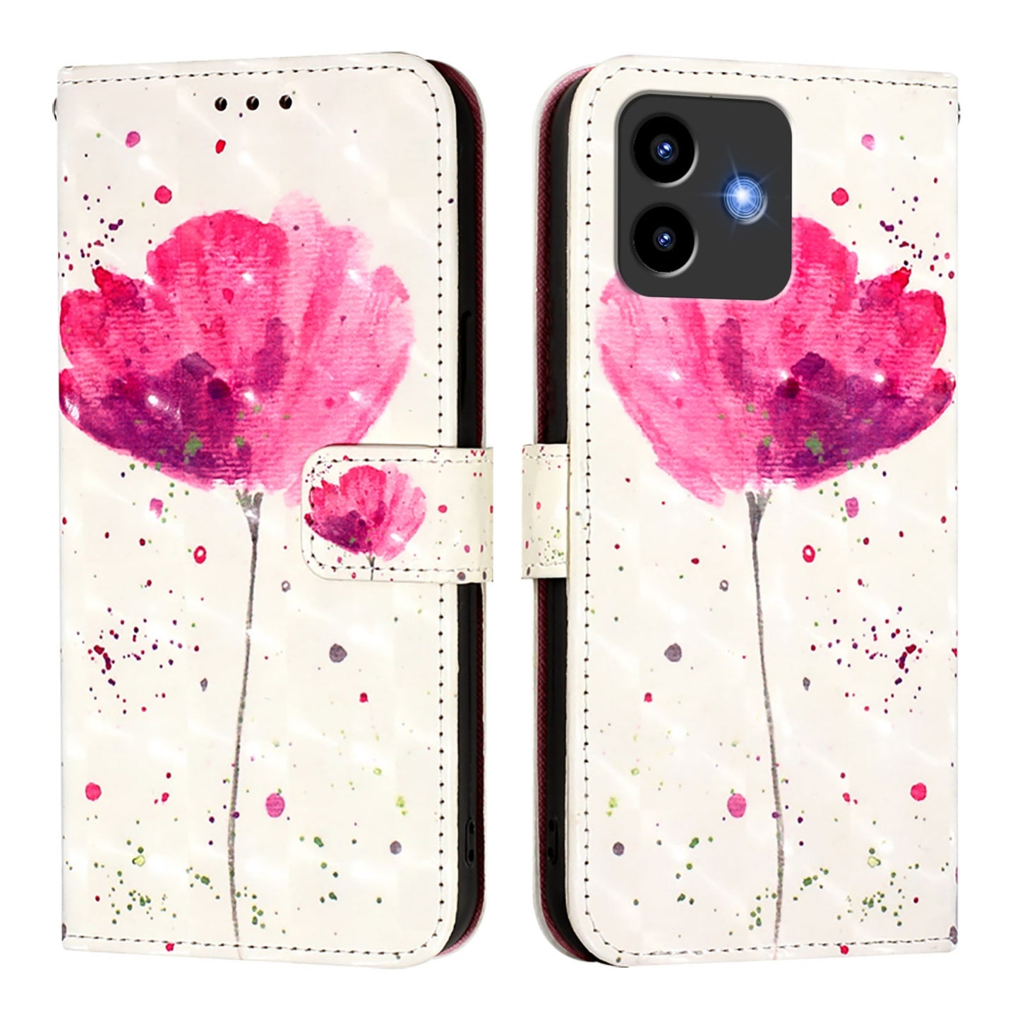 Cubot Note 40 Leather Flip Phone Case with 3D Painted Design, Card Holder, Wallet & Stand Function - Durable Protection & Easy Access