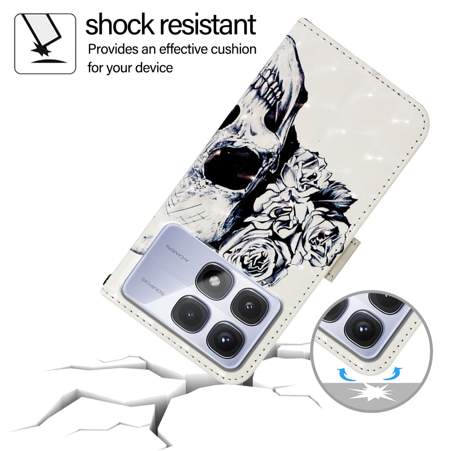 Redmi K70 Ultra 5G Global Leather Flip Phone Case with 3D Painted Design, Card Holder, Wallet & Stand Function - Durable Protection & Easy Access