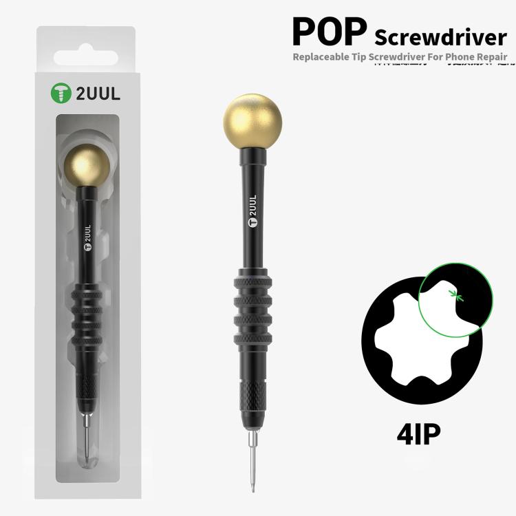 2UUL SD87 Pop Screwdriver for iPhone 17 Series - Replaceable Tip, Magnetic Bit, Ergonomic Handle