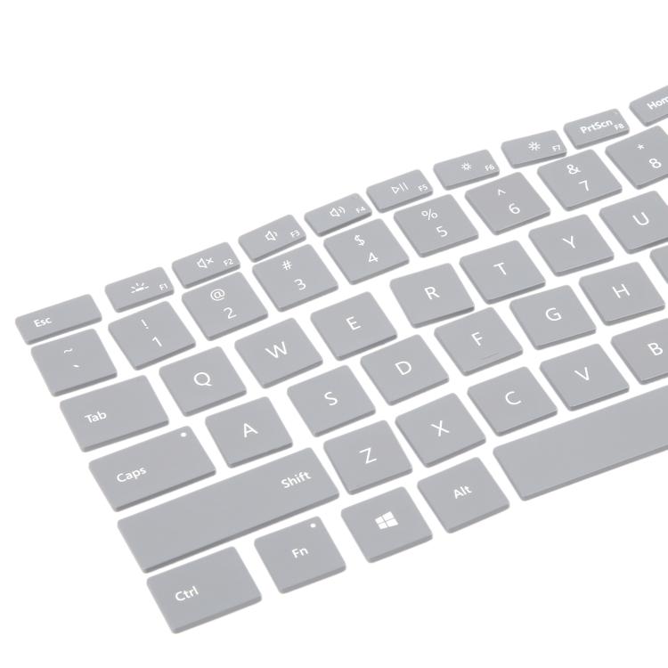 US English Keycaps for Microsoft Surface Laptop 3 / 4 (Silver) - Replace Damaged Caps, Enhance Appearance