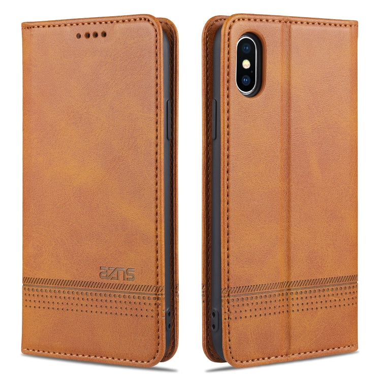 iPhone X/XS Leather Wallet Case with Card Holder & Magnetic Closure